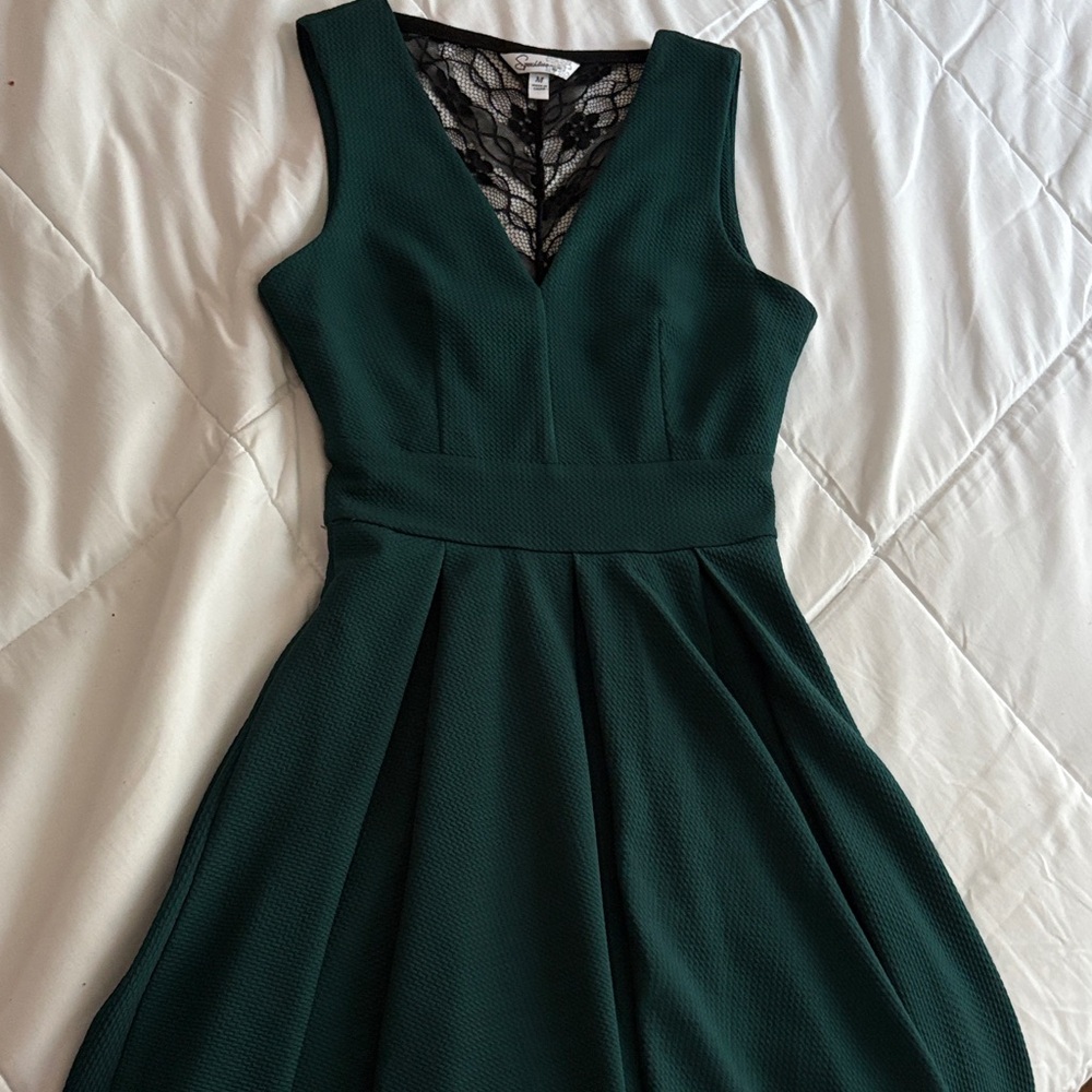 Elegant Hunter Green Dress